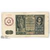 Image 1 : GERMAN WWII JEWISH GHETTO BANKNOTE LITZMENSTADL.