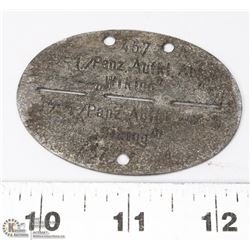 GERMAN WWII SS DOG TAG WIKING DIV.