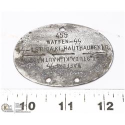 GERMAN WWII SS CONCENTRATION CAMP MAUTHAUSEN DOG