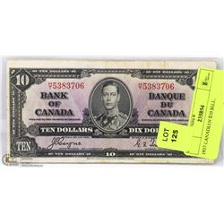 1937 CANADIAN $10 BILL.