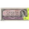 Image 1 : 1954 CANADIAN DEVILS FACE $10 BILL.