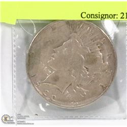 1922 US PEACE DOLLAR.