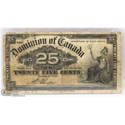 1900 CANADIAN SHINPLASTER.