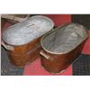 Image 1 : 2 COPPER BOILERS , ONE LID