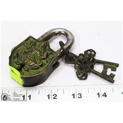 ANTIQUE LOCK WITH KEYS