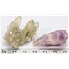 Image 1 : LOT OF 2 NATURAL STONE CLUSTERS.