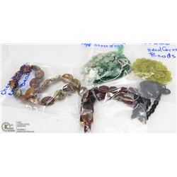 BAG OF ESTATE NATURAL STONE JEWELLERY