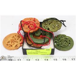 LOT OF 5 NATURAL STONE HAND CARVED CHINESE