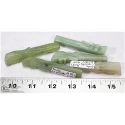 LOT OF 5 VINTAGE JADE CIGARETTE HOLDERS