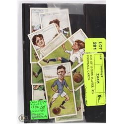 LOT OF 10 JOHN PLAYER 1926 FOOTBALL CARDS.