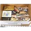 Image 1 : BOX OF NATURAL STONES & TRINKET BOXES