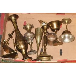 LOT OF 10 VINTAGE  MISC BRASS DECOR