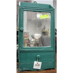 ANTIQUE SASKATCHEWAN MADE CABINET.