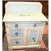 Image 1 : ANTIQUE HAND PAINTED CUPBOARD 30.5"X15"X37".