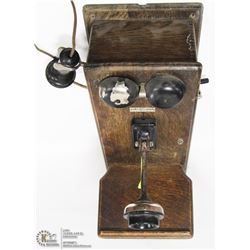 ANTIQUE NORTHERN ELECTRIC WALL PHONE
