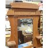 Image 3 : ANTIQUE DRESSER WITH MIRROR.