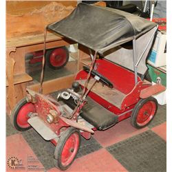 ANTIQUE STYLE ELECTRIC HANDMADE RIDE ON CARRIAGE