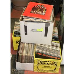 5 BOXES OF ROCK TO DISCO RECORDS