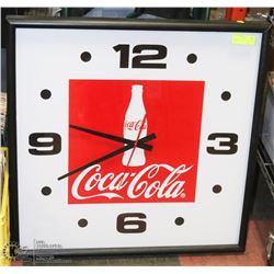 WORKING GIANT COCA COLA STORE CLOCK