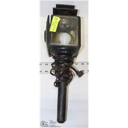 ANTIQUE COACH LANTERN CONVERTED TO A LAMP