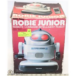 RARE RADIO SHACK ROBIE JR. REMOTE ROBOT IN BOX