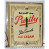 Image 1 : VINTAGE PURITY ICE CREAM CLOCK FOR STORES