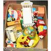 Image 1 : BOX OF VINTAGE TOYS FISHER PRICE AND MORE....
