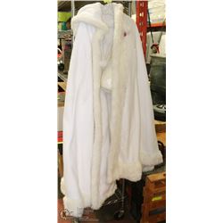 FAUX FUR HOODED CAPE WITH ORIGINAL HAND MUFF
