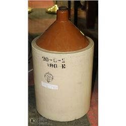 ANTIQUE MEDICINE HAT POTTERIES 6 GALLON JUG WITH