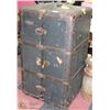 Image 1 : VINTAGE STAND UP TRAVELLERS TRUNK WITH 3 DRAWERS