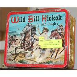 VINTAGE WILD BILL HICKOK TIN LUNCH KIT.