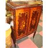 Image 2 : ESTATE WOOD INLAY 2 DOOR CABINET NO KEY