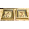 Image 1 : PAIR OF ANTIQUE FRAMED PICTURES 7.5" X 6.5"