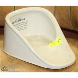 SLIPPER BED PAN.