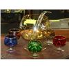 Image 1 : MULTI COLORED PUNCH BOWL SET FROM GERMANY.