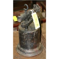 VINTAGE COPPER TORCH 11" TALL.