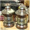 Image 1 : PAIR OF REPLICA SHIP LANTERNS