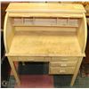 Image 1 : VINTAGE SOLID WOOD CHILDREN'S ROLLTOP