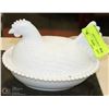 Image 1 : MILK GLASS HEN ON A NEST