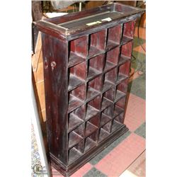 VINTAGE SOLID WOOD MULTI COMPARTMENT CABINET