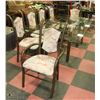 Image 2 : METAL AND GLASS TABLE WITH 6 CHAIRS