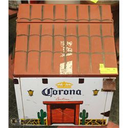 VINTAGE METAL CORONA BEER CHEST COOLER
