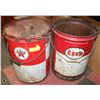 Image 1 : 5 GAL ESSO & 5 GAL TEXACO OIL CANS