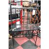 Image 1 : METAL AND GLASS BAKERS RACK