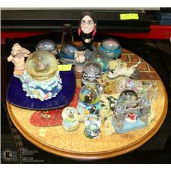 11 WATER GLOBES, OZZY OSBORN ORNAMENT, CORELLE