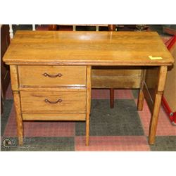 ANTIQUE SOLID WOOD CHILDREN'S DESK -