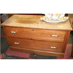 ANTIQUE 2 DRAWER DRESSER