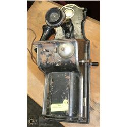 ANTIQUE WALL PHONE