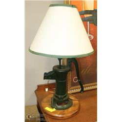 VINTAGE WATERPUMP TABLE LAMP
