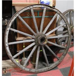 ANTIQUE WAGON WHEEL. 52"